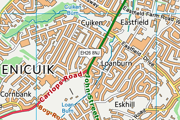 EH26 8NJ map - OS VectorMap District (Ordnance Survey) EH26 8NJ map - OS VectorMap District (Ordnance Survey)