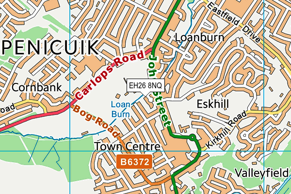 EH26 8NQ map - OS VectorMap District (Ordnance Survey) EH26 8NQ map - OS VectorMap District (Ordnance Survey)