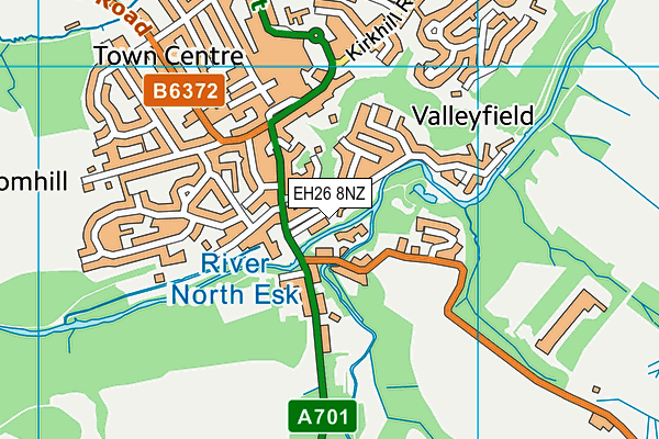 EH26 8NZ map - OS VectorMap District (Ordnance Survey) EH26 8NZ map - OS VectorMap District (Ordnance Survey)