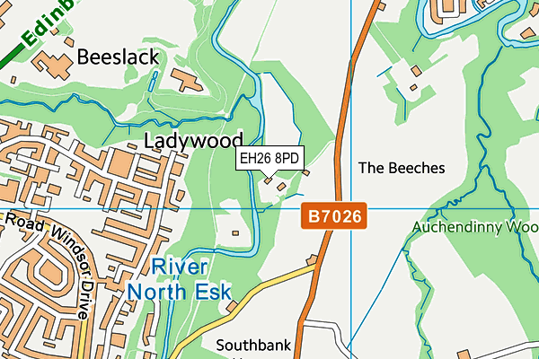 EH26 8PD map - OS VectorMap District (Ordnance Survey) EH26 8PD map - OS VectorMap District (Ordnance Survey)