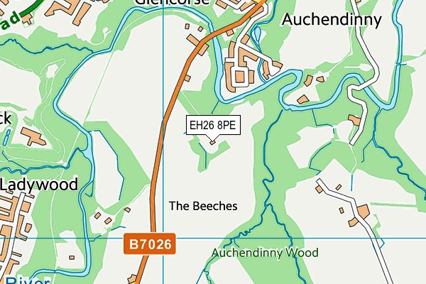 EH26 8PE map - OS VectorMap District (Ordnance Survey) EH26 8PE map - OS VectorMap District (Ordnance Survey)
