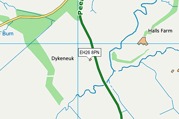 EH26 8PN map - OS VectorMap District (Ordnance Survey) EH26 8PN map - OS VectorMap District (Ordnance Survey)