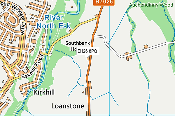EH26 8PQ map - OS VectorMap District (Ordnance Survey) EH26 8PQ map - OS VectorMap District (Ordnance Survey)