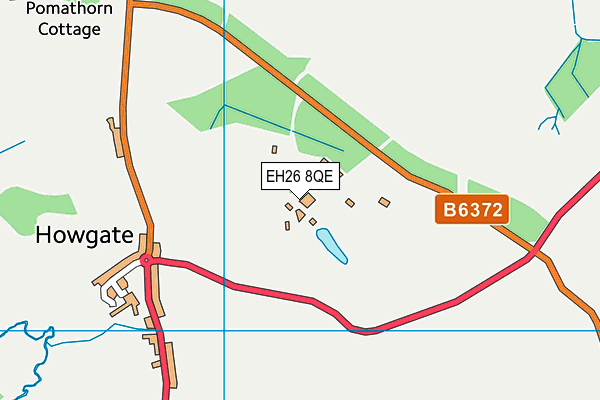 EH26 8QE map - OS VectorMap District (Ordnance Survey) EH26 8QE map - OS VectorMap District (Ordnance Survey)