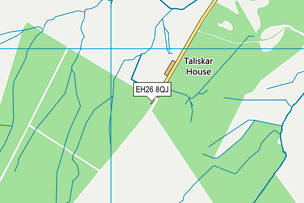 EH26 8QJ map - OS VectorMap District (Ordnance Survey) EH26 8QJ map - OS VectorMap District (Ordnance Survey)