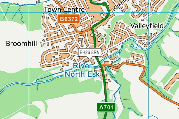 EH26 8RN map - OS VectorMap District (Ordnance Survey) EH26 8RN map - OS VectorMap District (Ordnance Survey)