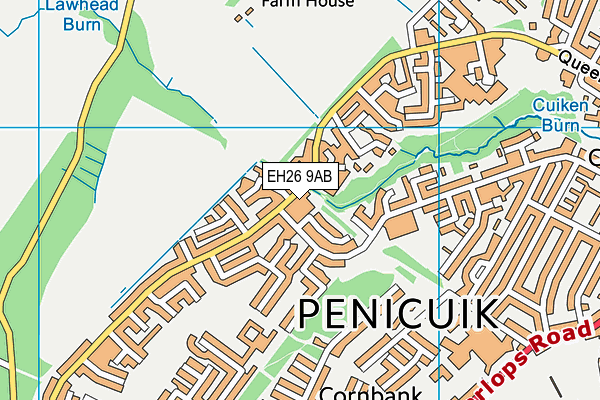 EH26 9AB map - OS VectorMap District (Ordnance Survey) EH26 9AB map - OS VectorMap District (Ordnance Survey)