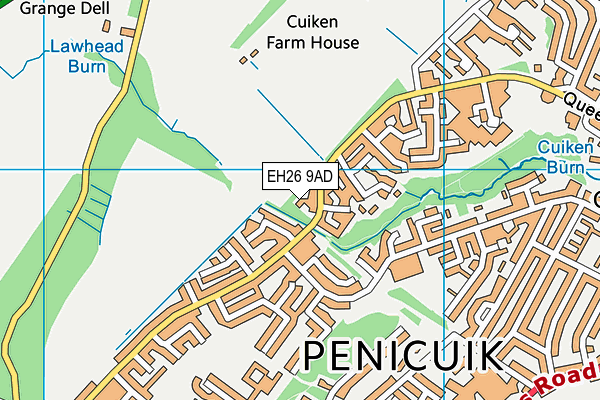 EH26 9AD map - OS VectorMap District (Ordnance Survey) EH26 9AD map - OS VectorMap District (Ordnance Survey)