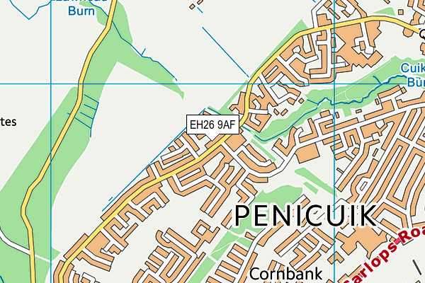 EH26 9AF map - OS VectorMap District (Ordnance Survey) EH26 9AF map - OS VectorMap District (Ordnance Survey)