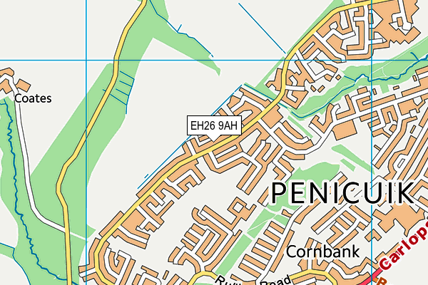 EH26 9AH map - OS VectorMap District (Ordnance Survey) EH26 9AH map - OS VectorMap District (Ordnance Survey)