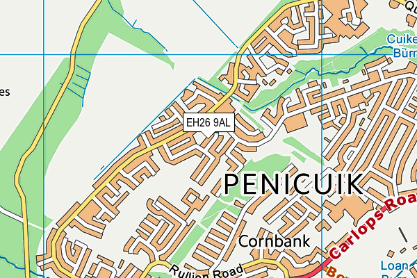 EH26 9AL map - OS VectorMap District (Ordnance Survey) EH26 9AL map - OS VectorMap District (Ordnance Survey)