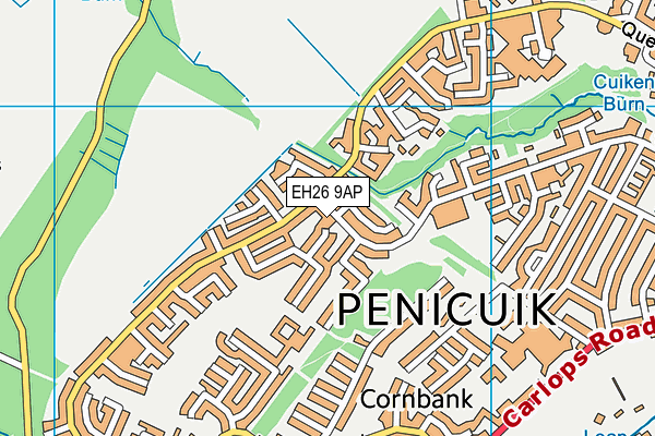 EH26 9AP map - OS VectorMap District (Ordnance Survey) EH26 9AP map - OS VectorMap District (Ordnance Survey)