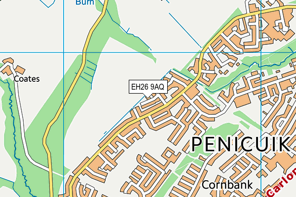 EH26 9AQ map - OS VectorMap District (Ordnance Survey) EH26 9AQ map - OS VectorMap District (Ordnance Survey)