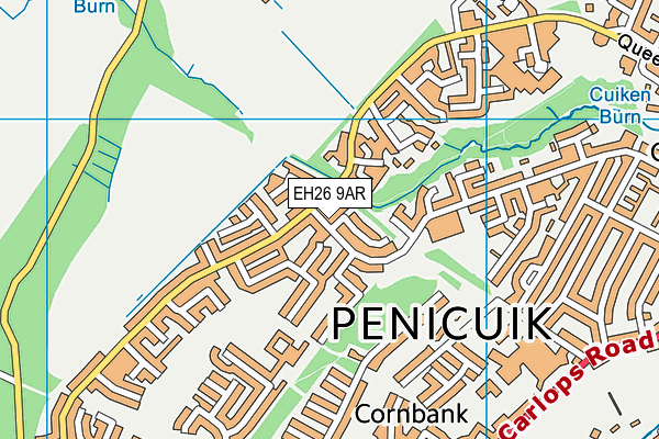 EH26 9AR map - OS VectorMap District (Ordnance Survey) EH26 9AR map - OS VectorMap District (Ordnance Survey)