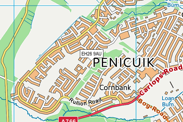 EH26 9AU map - OS VectorMap District (Ordnance Survey) EH26 9AU map - OS VectorMap District (Ordnance Survey)