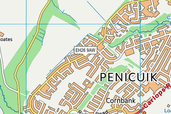 EH26 9AW map - OS VectorMap District (Ordnance Survey) EH26 9AW map - OS VectorMap District (Ordnance Survey)