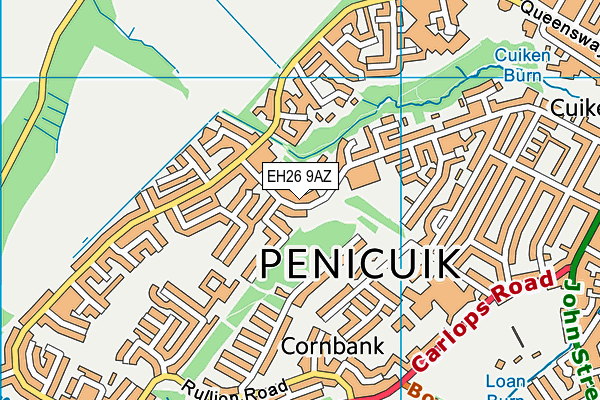 EH26 9AZ map - OS VectorMap District (Ordnance Survey) EH26 9AZ map - OS VectorMap District (Ordnance Survey)