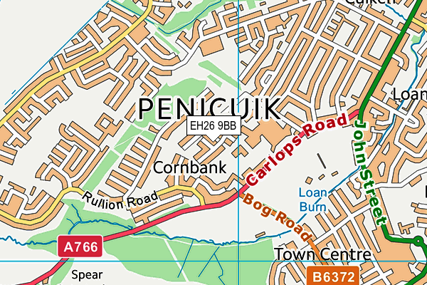 EH26 9BB map - OS VectorMap District (Ordnance Survey) EH26 9BB map - OS VectorMap District (Ordnance Survey)