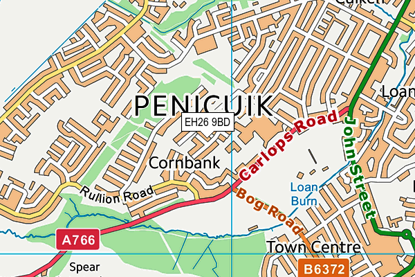 EH26 9BD map - OS VectorMap District (Ordnance Survey) EH26 9BD map - OS VectorMap District (Ordnance Survey)