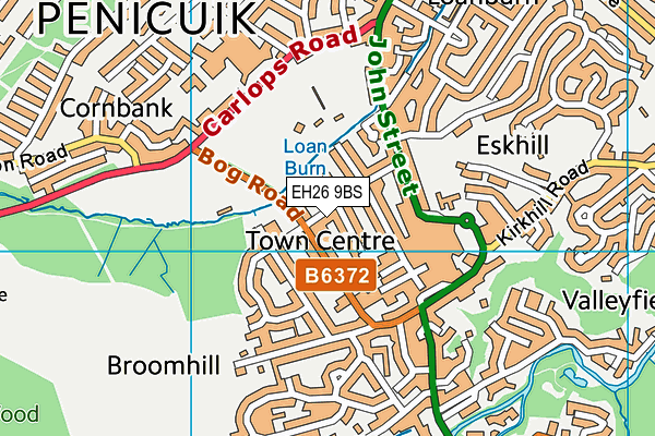 EH26 9BS map - OS VectorMap District (Ordnance Survey) EH26 9BS map - OS VectorMap District (Ordnance Survey)