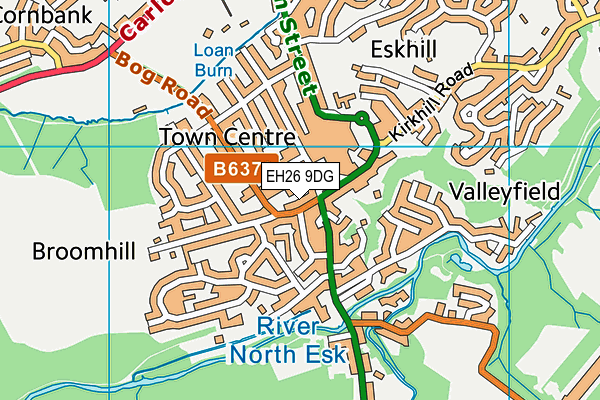 EH26 9DG map - OS VectorMap District (Ordnance Survey) EH26 9DG map - OS VectorMap District (Ordnance Survey)