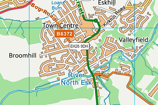 EH26 9DH map - OS VectorMap District (Ordnance Survey) EH26 9DH map - OS VectorMap District (Ordnance Survey)