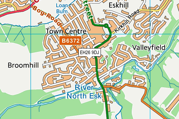 EH26 9DJ map - OS VectorMap District (Ordnance Survey) EH26 9DJ map - OS VectorMap District (Ordnance Survey)