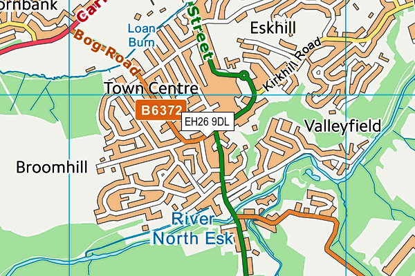 EH26 9DL map - OS VectorMap District (Ordnance Survey) EH26 9DL map - OS VectorMap District (Ordnance Survey)