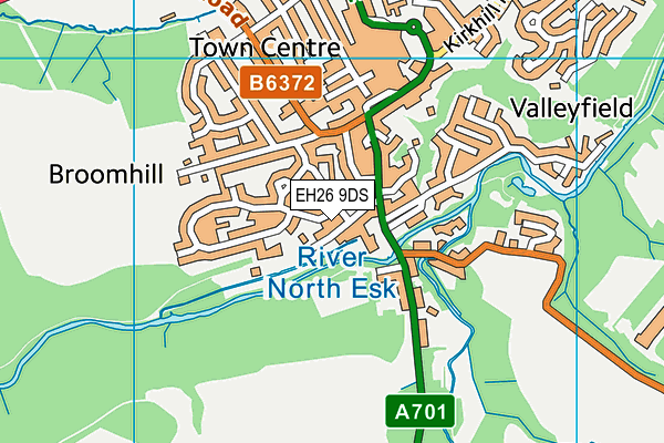 EH26 9DS map - OS VectorMap District (Ordnance Survey) EH26 9DS map - OS VectorMap District (Ordnance Survey)