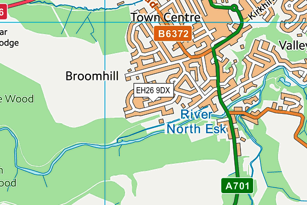 EH26 9DX map - OS VectorMap District (Ordnance Survey) EH26 9DX map - OS VectorMap District (Ordnance Survey)