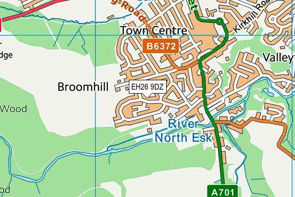 EH26 9DZ map - OS VectorMap District (Ordnance Survey) EH26 9DZ map - OS VectorMap District (Ordnance Survey)