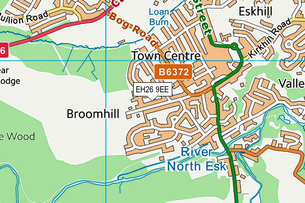 EH26 9EE map - OS VectorMap District (Ordnance Survey) EH26 9EE map - OS VectorMap District (Ordnance Survey)