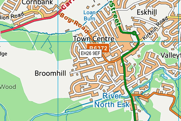 EH26 9EF map - OS VectorMap District (Ordnance Survey) EH26 9EF map - OS VectorMap District (Ordnance Survey)