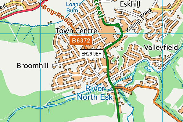 EH26 9EH map - OS VectorMap District (Ordnance Survey) EH26 9EH map - OS VectorMap District (Ordnance Survey)
