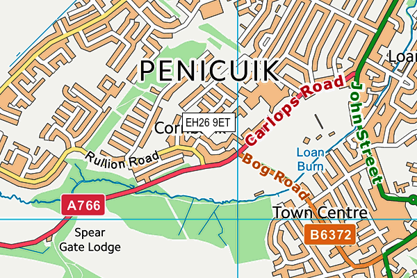 EH26 9ET map - OS VectorMap District (Ordnance Survey) EH26 9ET map - OS VectorMap District (Ordnance Survey)