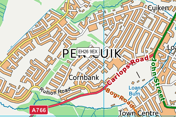 EH26 9EX map - OS VectorMap District (Ordnance Survey) EH26 9EX map - OS VectorMap District (Ordnance Survey)