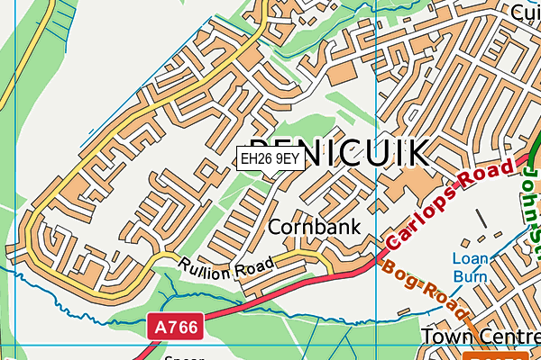 EH26 9EY map - OS VectorMap District (Ordnance Survey) EH26 9EY map - OS VectorMap District (Ordnance Survey)