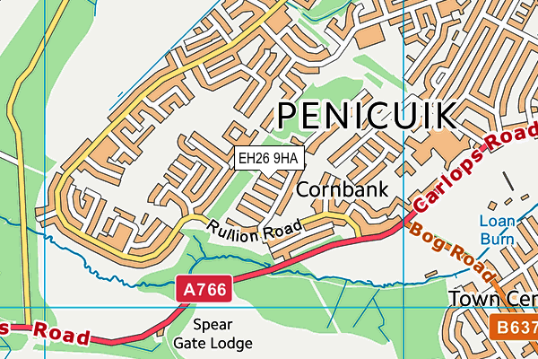 EH26 9HA map - OS VectorMap District (Ordnance Survey) EH26 9HA map - OS VectorMap District (Ordnance Survey)