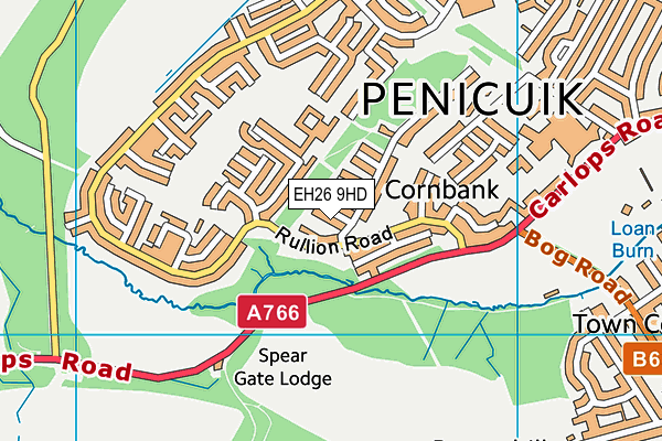 EH26 9HD map - OS VectorMap District (Ordnance Survey) EH26 9HD map - OS VectorMap District (Ordnance Survey)