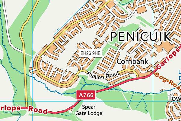 EH26 9HE map - OS VectorMap District (Ordnance Survey) EH26 9HE map - OS VectorMap District (Ordnance Survey)