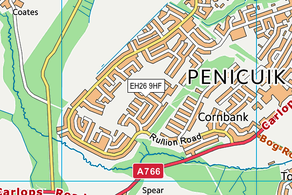 EH26 9HF map - OS VectorMap District (Ordnance Survey) EH26 9HF map - OS VectorMap District (Ordnance Survey)