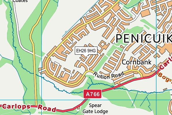 EH26 9HG map - OS VectorMap District (Ordnance Survey) EH26 9HG map - OS VectorMap District (Ordnance Survey)