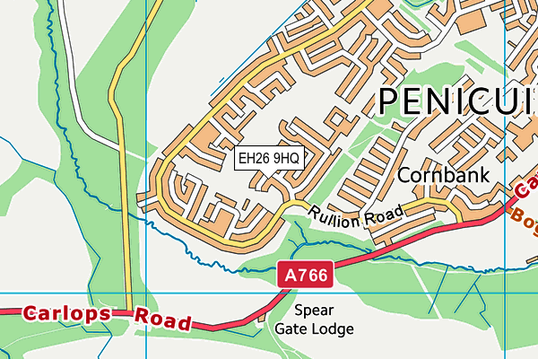 EH26 9HQ map - OS VectorMap District (Ordnance Survey) EH26 9HQ map - OS VectorMap District (Ordnance Survey)