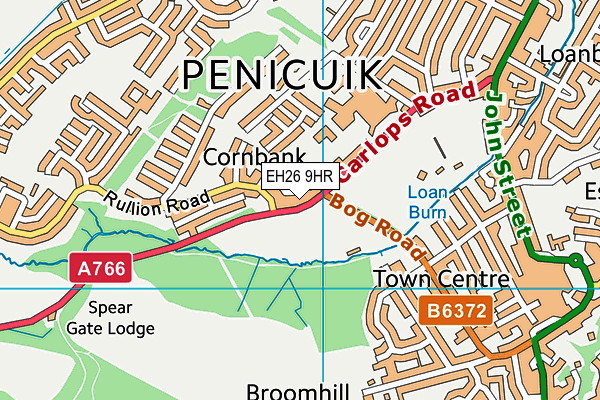EH26 9HR map - OS VectorMap District (Ordnance Survey) EH26 9HR map - OS VectorMap District (Ordnance Survey)