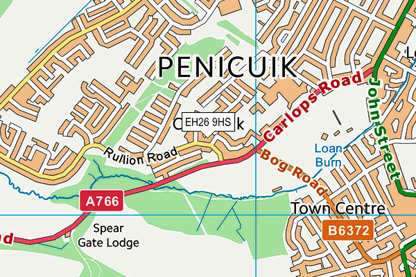 EH26 9HS map - OS VectorMap District (Ordnance Survey) EH26 9HS map - OS VectorMap District (Ordnance Survey)