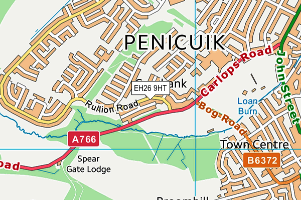 EH26 9HT map - OS VectorMap District (Ordnance Survey) EH26 9HT map - OS VectorMap District (Ordnance Survey)