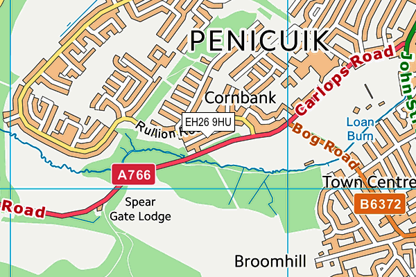 EH26 9HU map - OS VectorMap District (Ordnance Survey) EH26 9HU map - OS VectorMap District (Ordnance Survey)