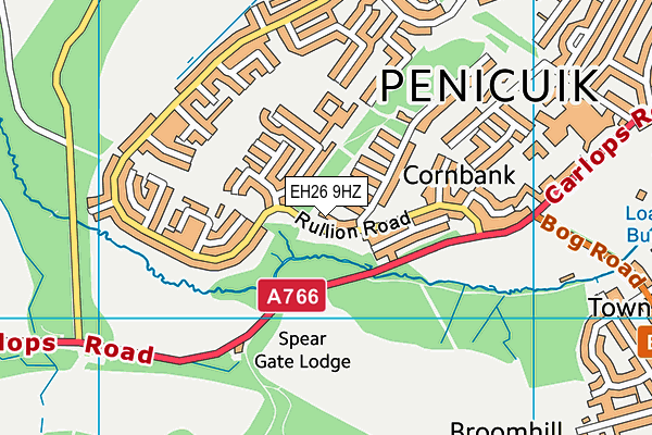 EH26 9HZ map - OS VectorMap District (Ordnance Survey) EH26 9HZ map - OS VectorMap District (Ordnance Survey)