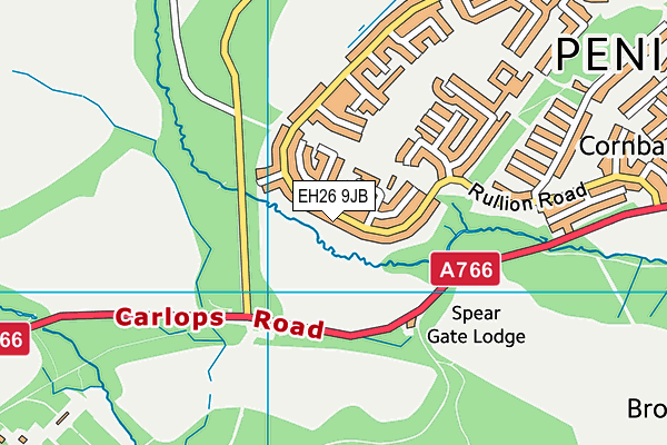 EH26 9JB map - OS VectorMap District (Ordnance Survey) EH26 9JB map - OS VectorMap District (Ordnance Survey)
