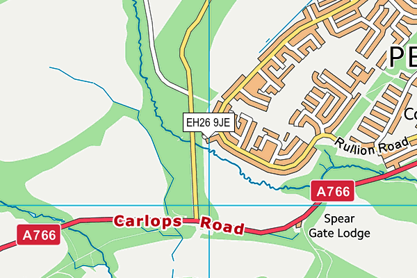 EH26 9JE map - OS VectorMap District (Ordnance Survey) EH26 9JE map - OS VectorMap District (Ordnance Survey)